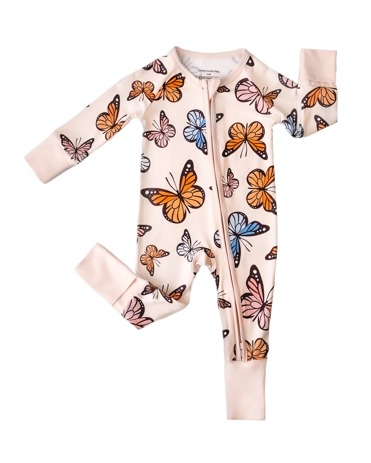 Butterflies Bamboo Zip Romper