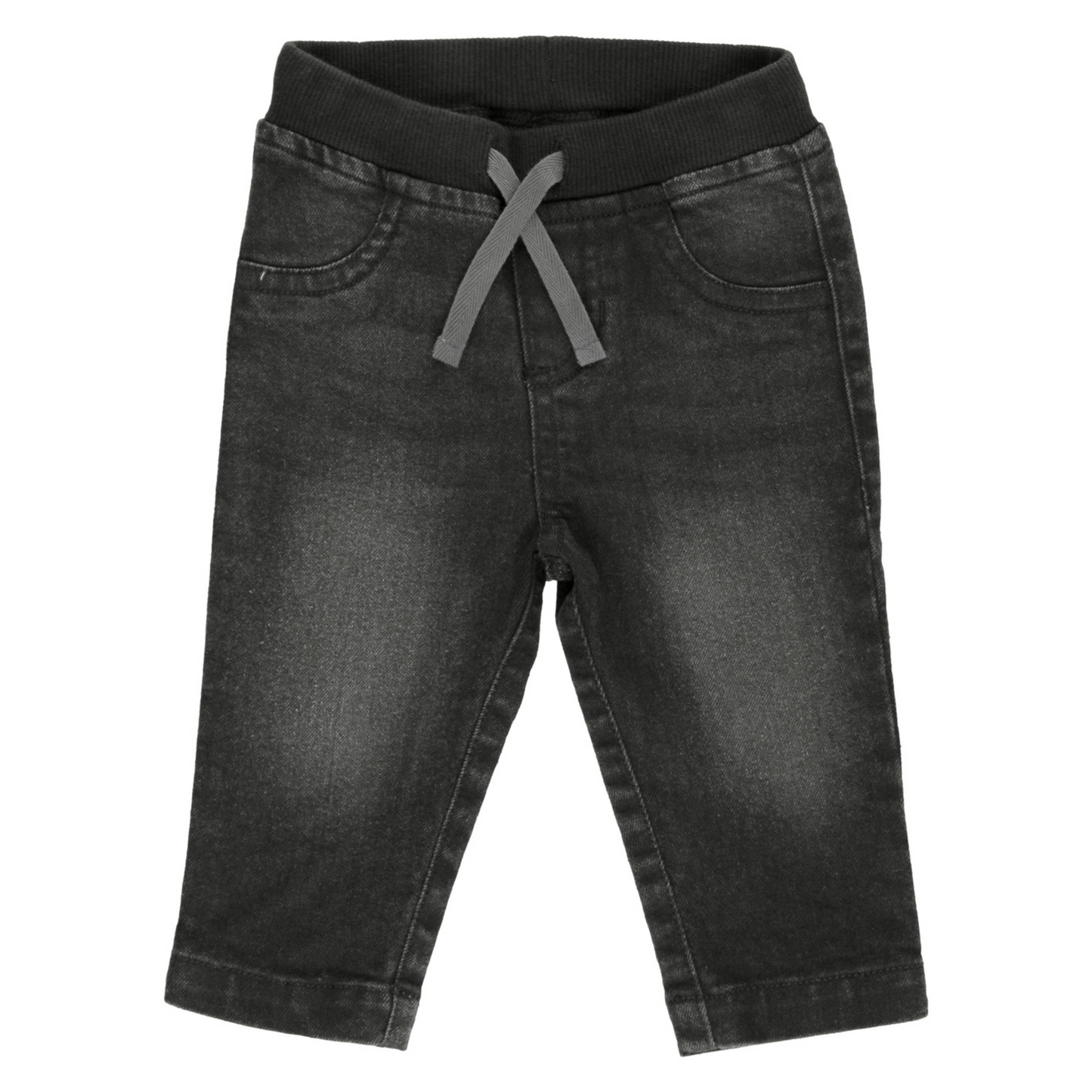 Black Wash Pull-On Jeans