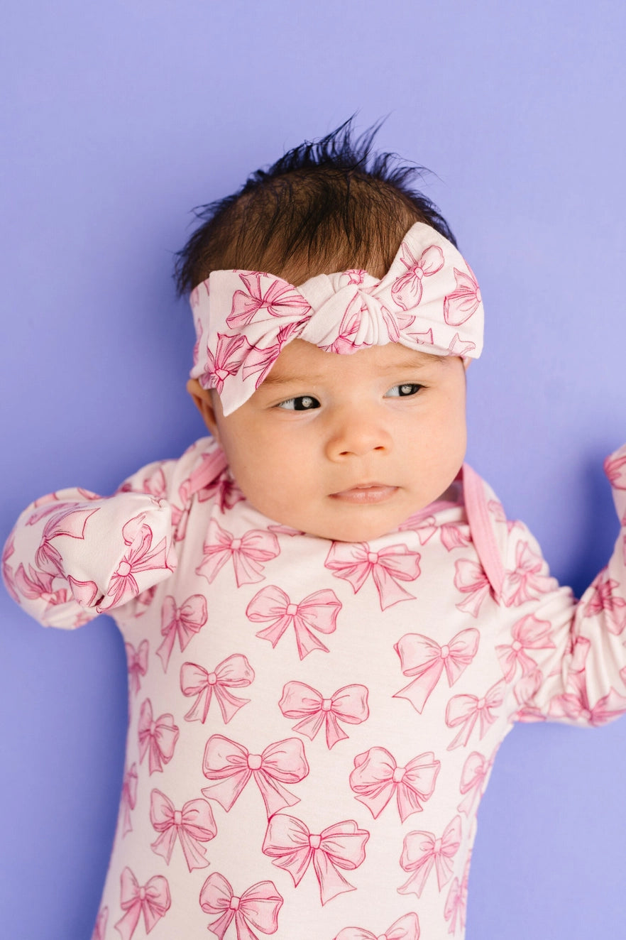 Pretty in Pink Gown + Bow Set