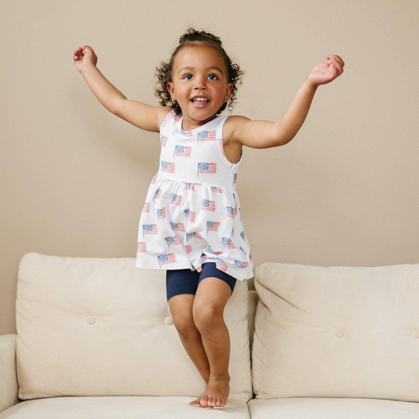 American Flag Bamboo Swing Tunic