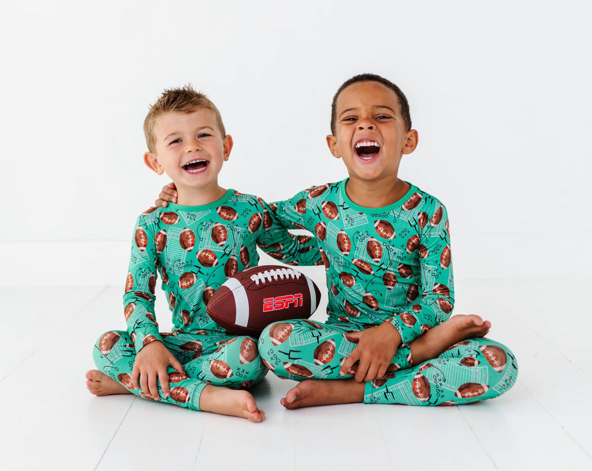 Football Field Bamboo Pajama Set