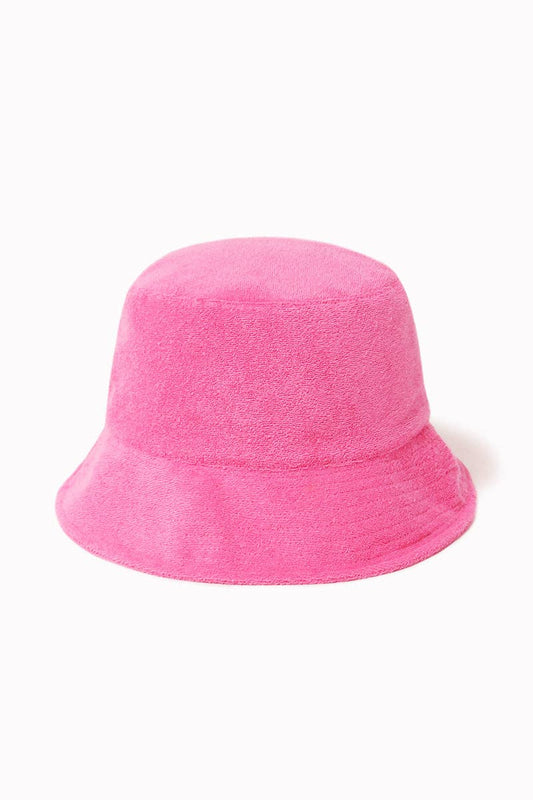 Hot Pink Terry Bucket Hat