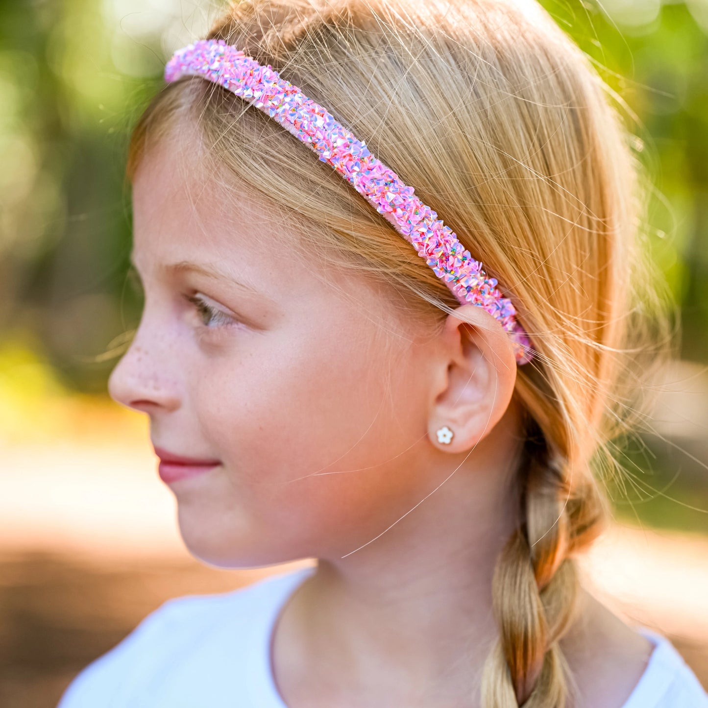 Pink Sequin Thin Headband