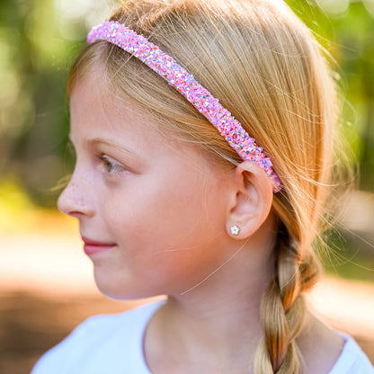 Pink Sequin Thin Headband
