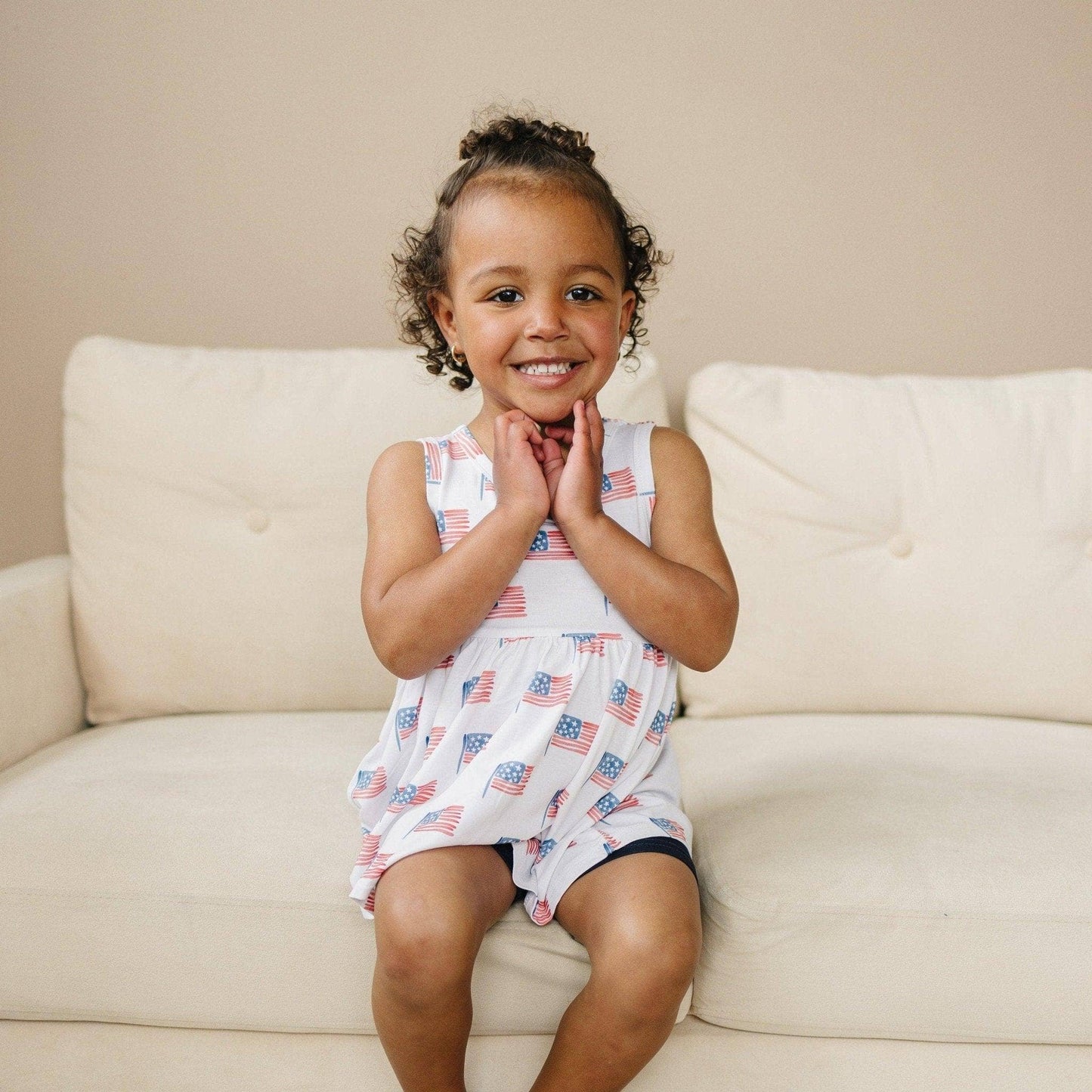 American Flag Bamboo Swing Tunic