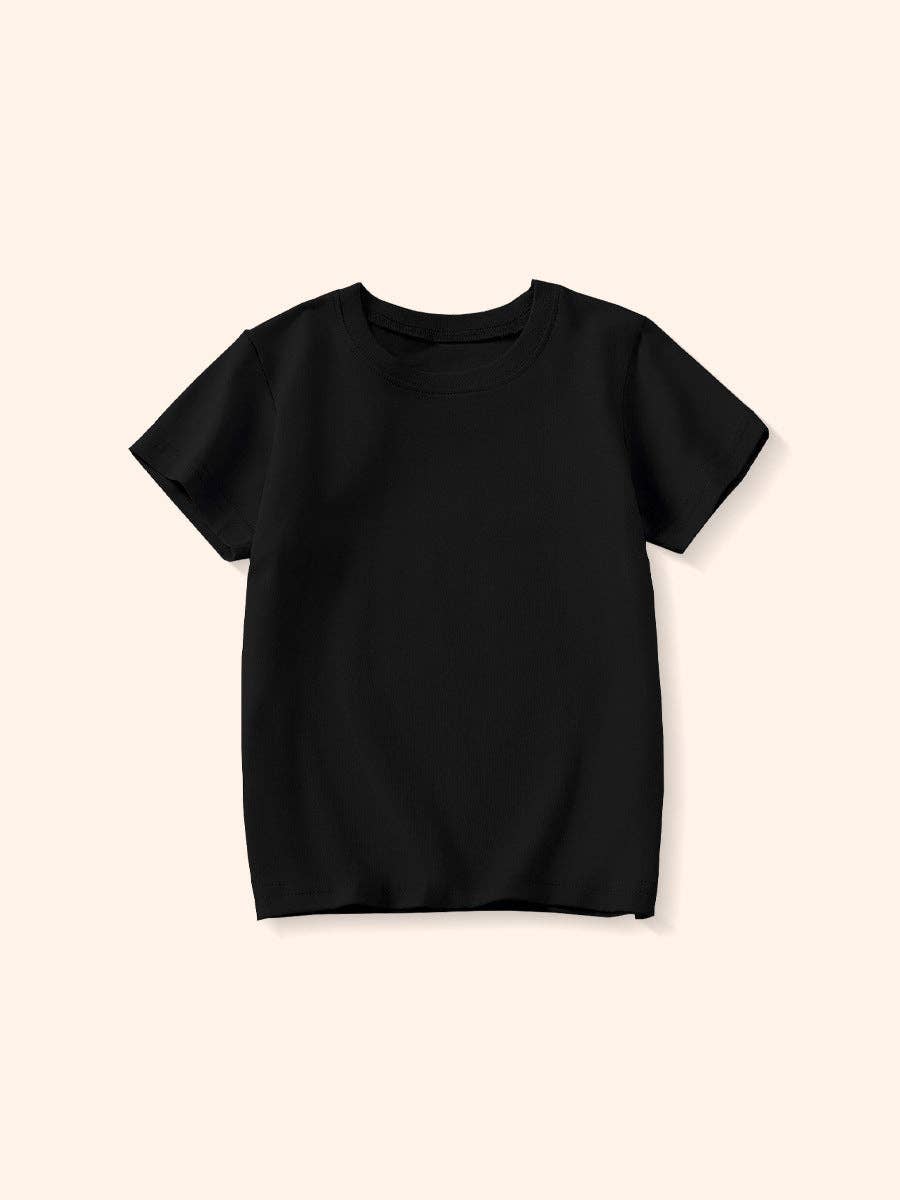 Black Essential Cotton Tee
