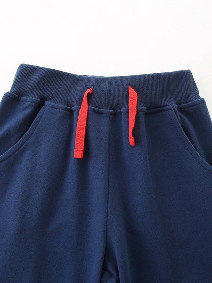 Navy Aircraft Embroidered Jogger