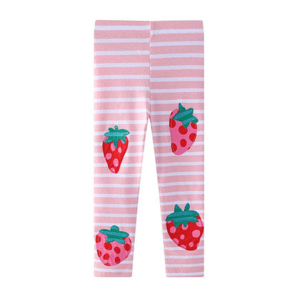 Strawberry Striped Modal Leggings