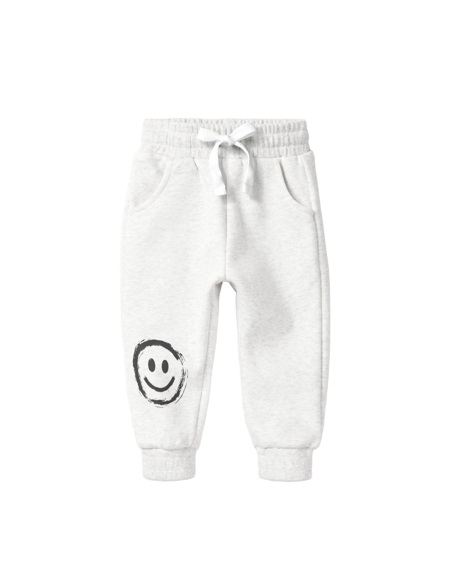 Light Heather Grey Happy Day Sweatpants