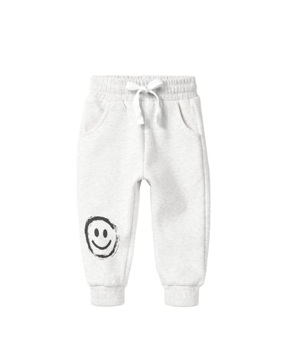 Light Heather Grey Happy Day Sweatpants