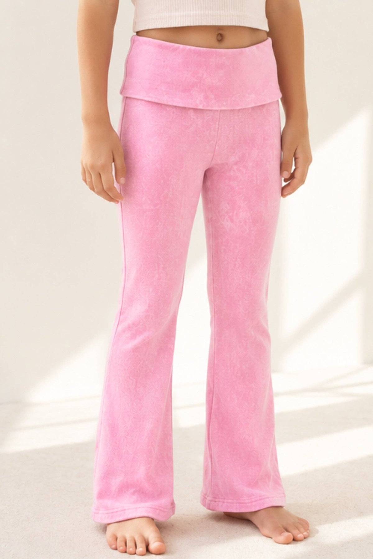 Purple Vintage Washed Foldover Flare