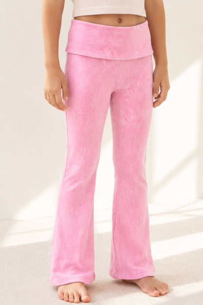 Purple Vintage Washed Foldover Flare
