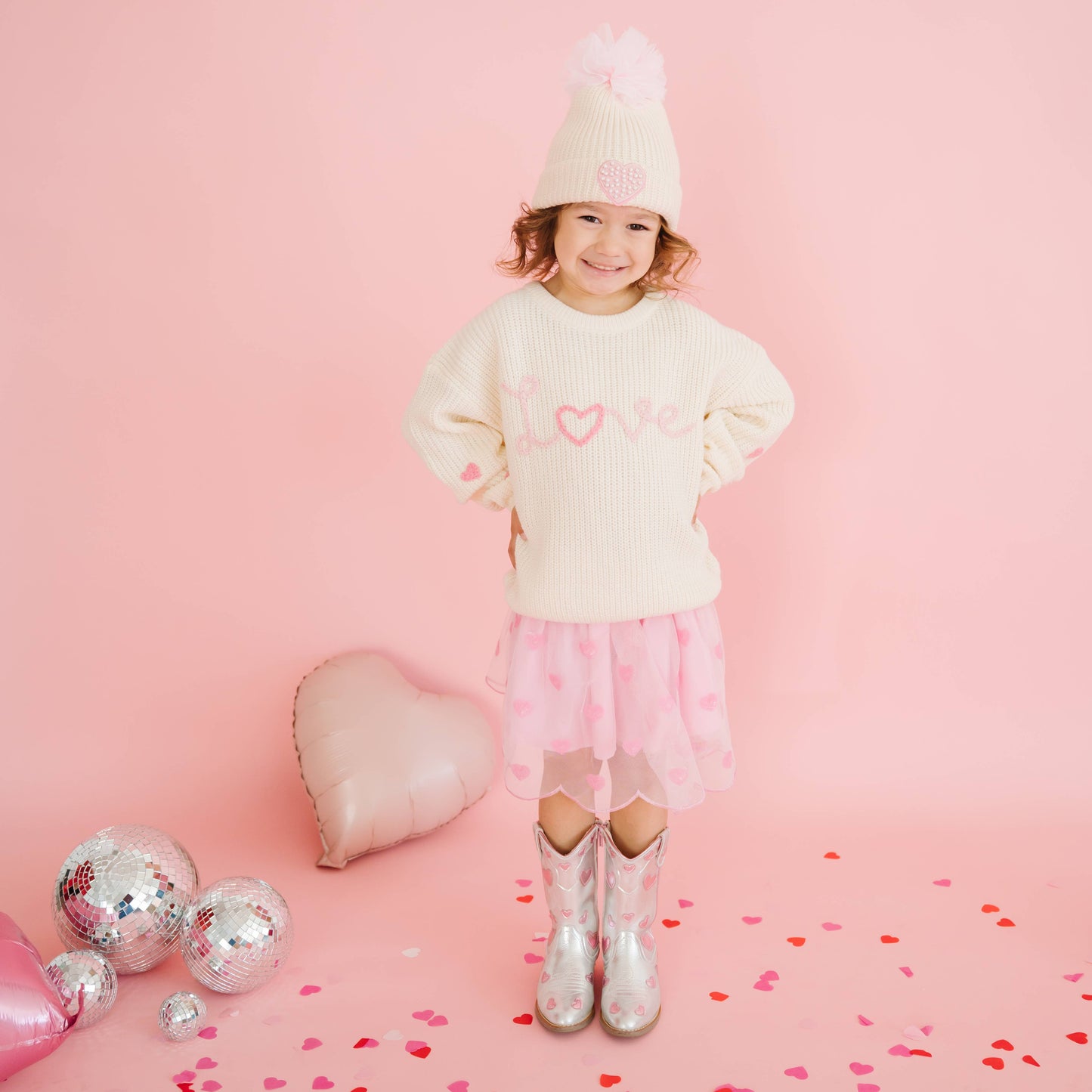 Ditsy Love Knit Sweater