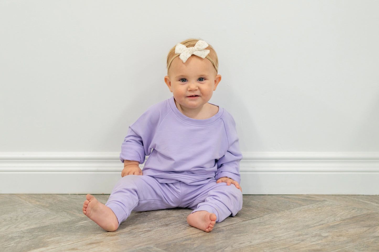 Orchid Petal French Terry Bamboo Jogger Set