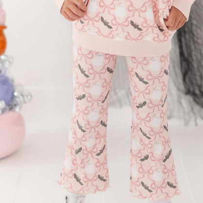 Bat And Ghost Trellis Flare Legging