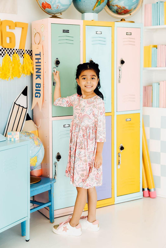 Dream Big Little One 3/4 Pocket Twirl Dress