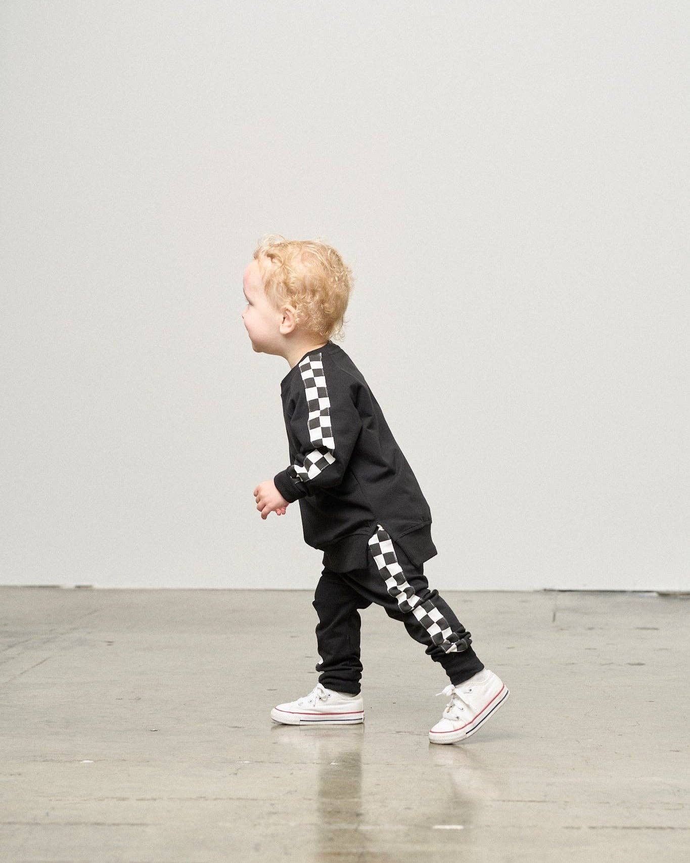 Black Side Checkered Baby Jogger