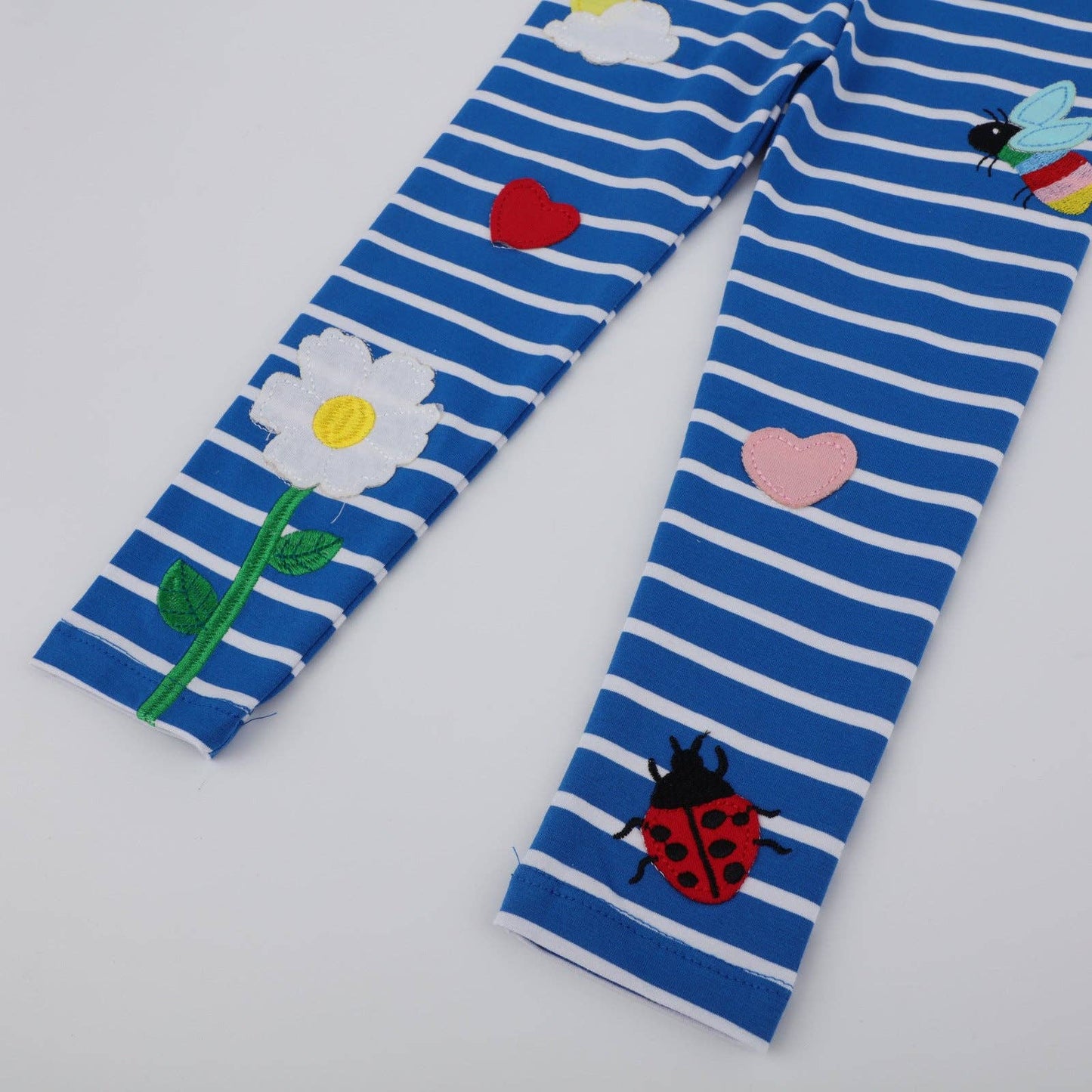Garden Party Blue Striped Legging