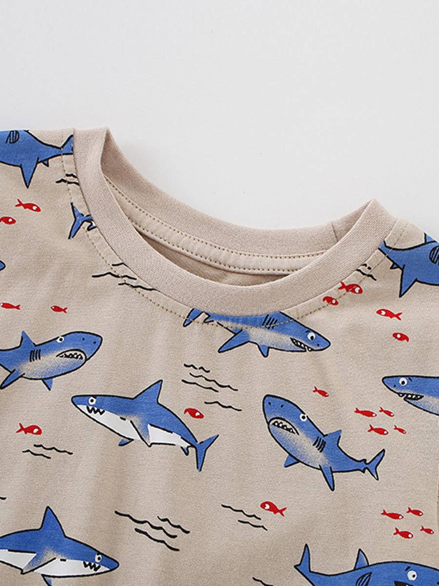 Circling Sharks Tee