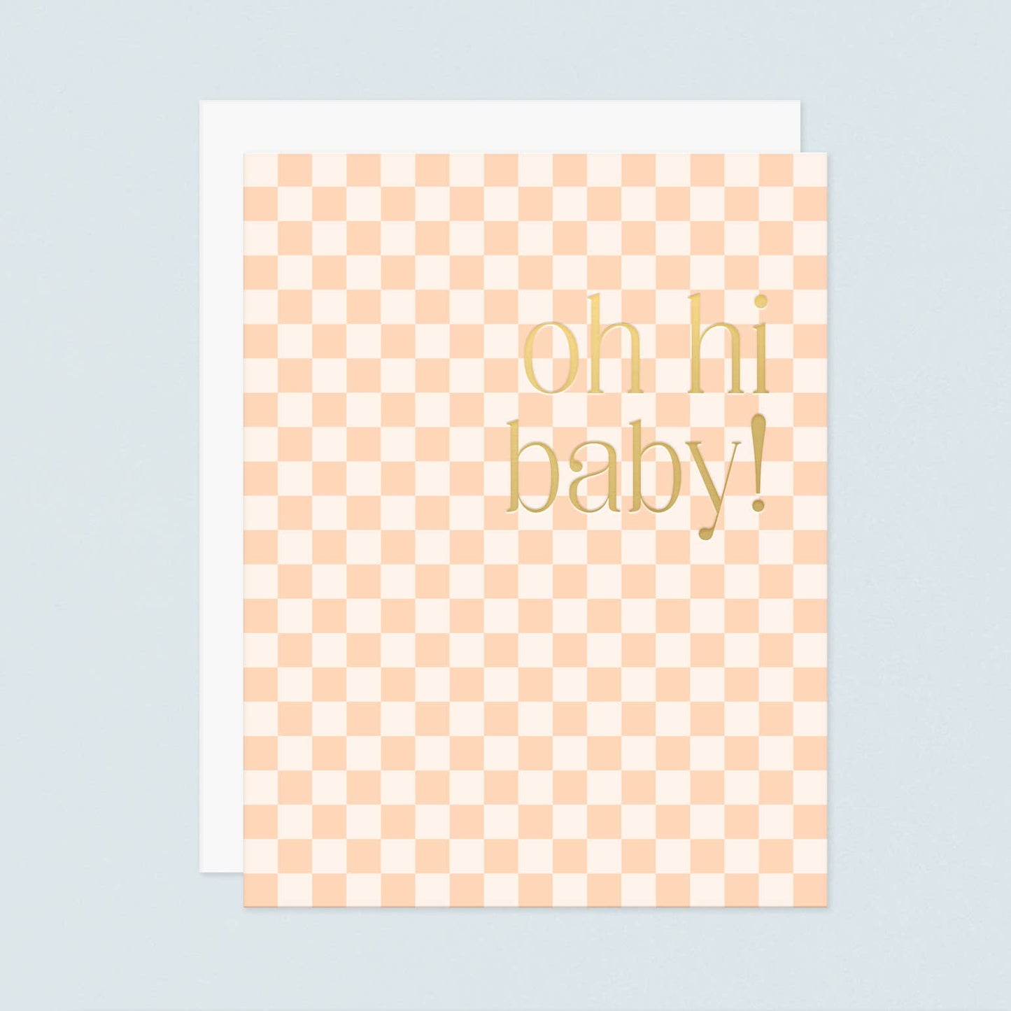 Mini Check Oh Hi Baby Foil Card