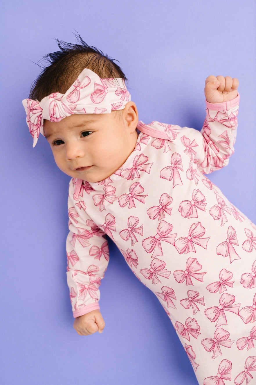 Pretty in Pink Gown + Bow Set