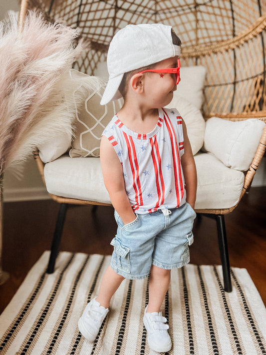Stars & Stripes Bamboo Tank (Infant)