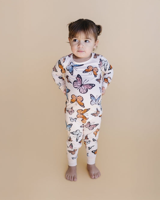 Butterflies Bamboo Two Piece Set