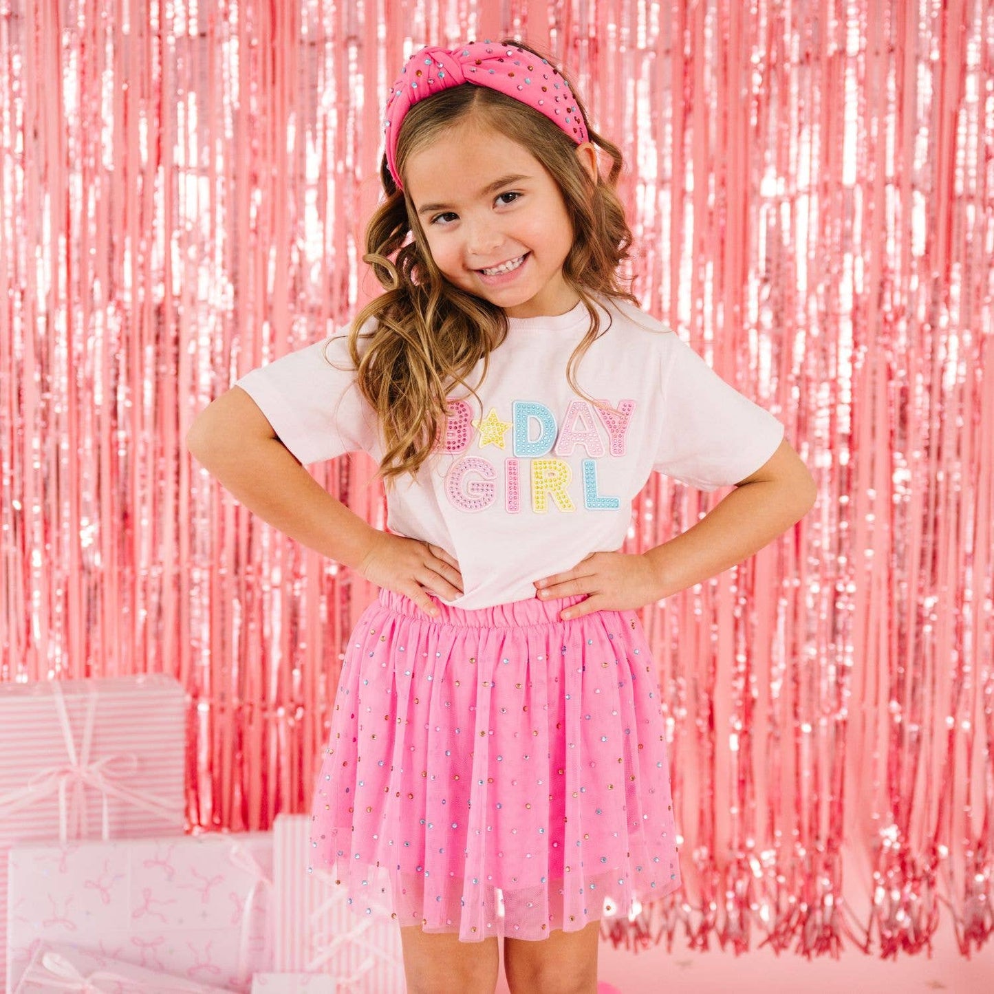 Birthday Girl Rhinestone Patch T-Shirt (Infant)