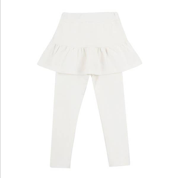 Ivory Skirted Leggings