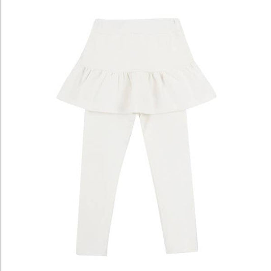 Ivory Skirted Leggings