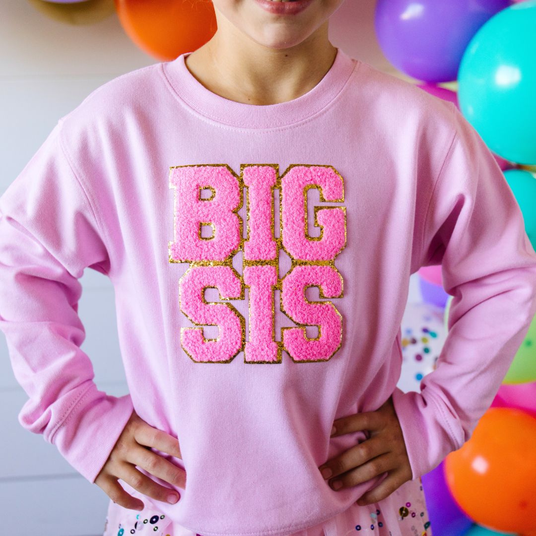 Sweet Wink Big Sis Patch Sweatshirt