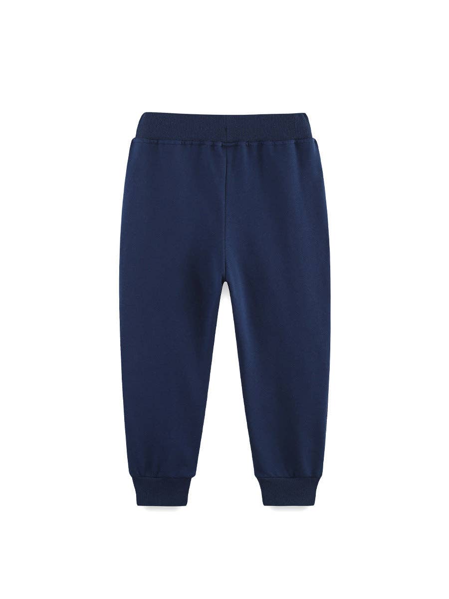 Navy Aircraft Embroidered Jogger