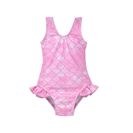 Pixie Scales Pink Hip Ruffle Infant Swimsuit