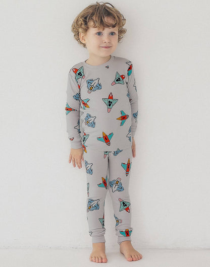 Grey Shooting Star Modal Pajama Set