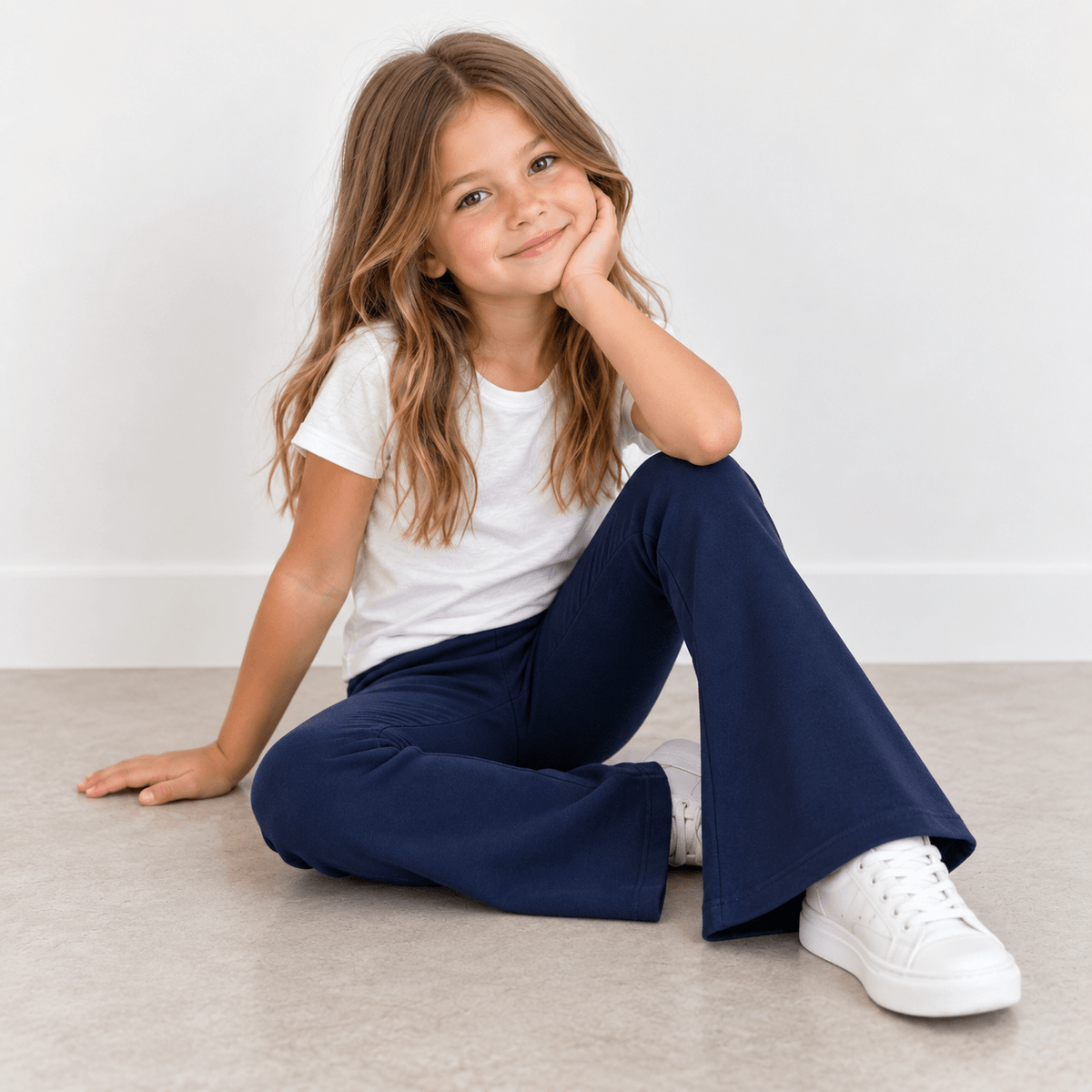 Academy Navy Bamboo Flare Legging