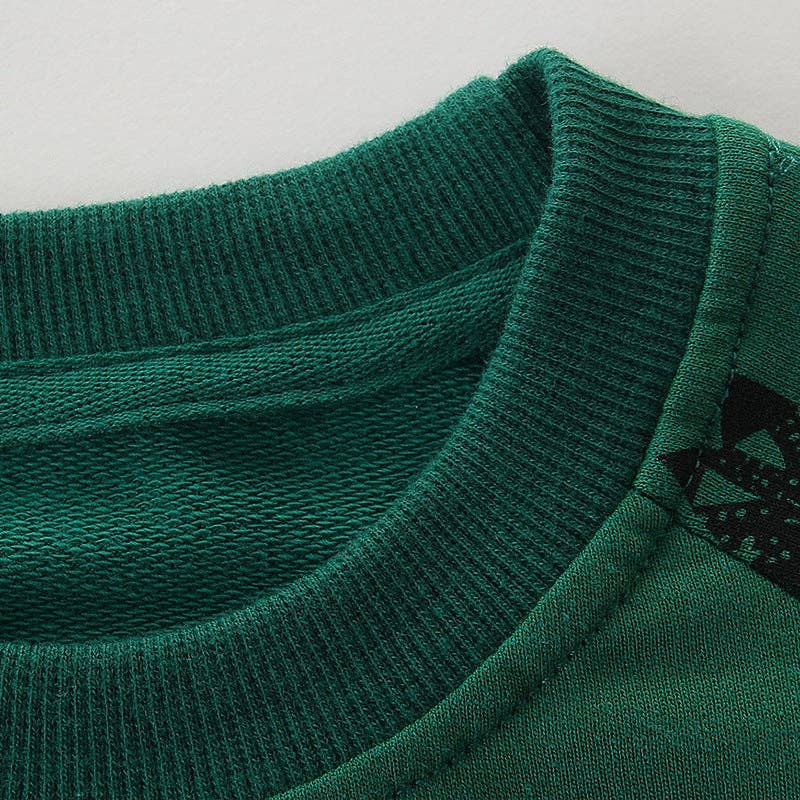 Forest Green Dinosaur Sweatshirt