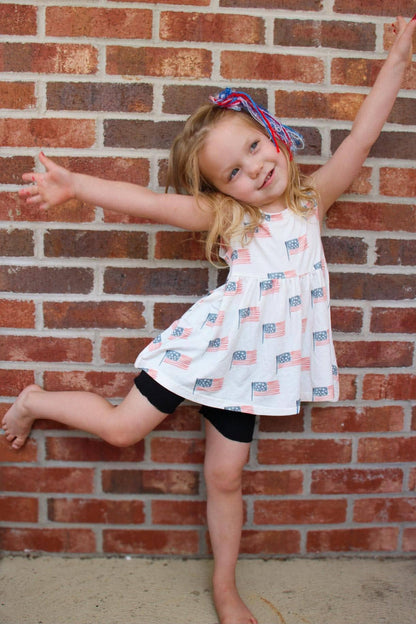 American Flag Bamboo Swing Tunic