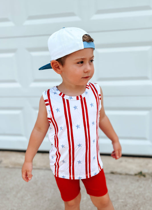 Stars & Stripes Bamboo Tank