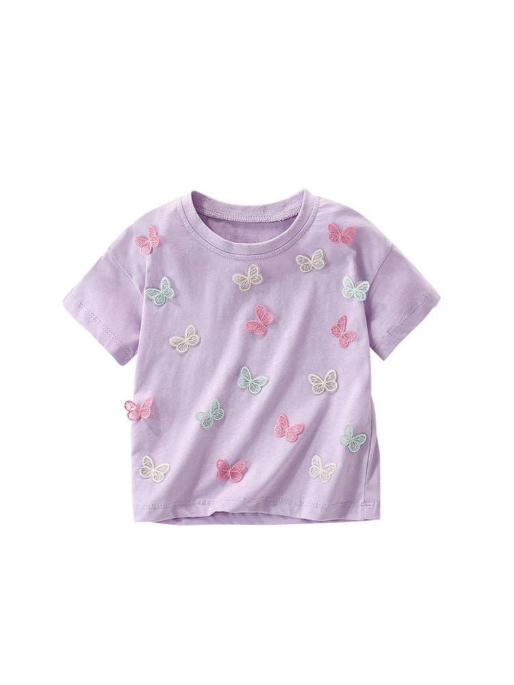 3D Butterfly Lilac Tee