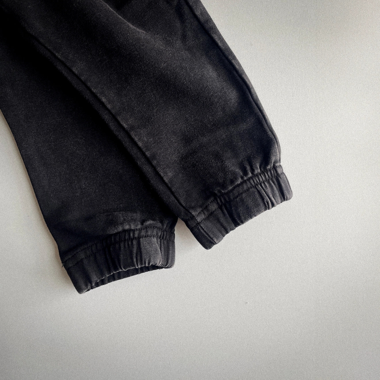 Black Acid Wash Joggers