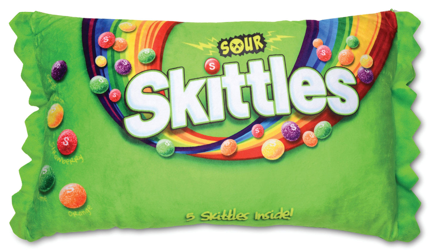 Sour Skittles Packaging Fleece Plush
