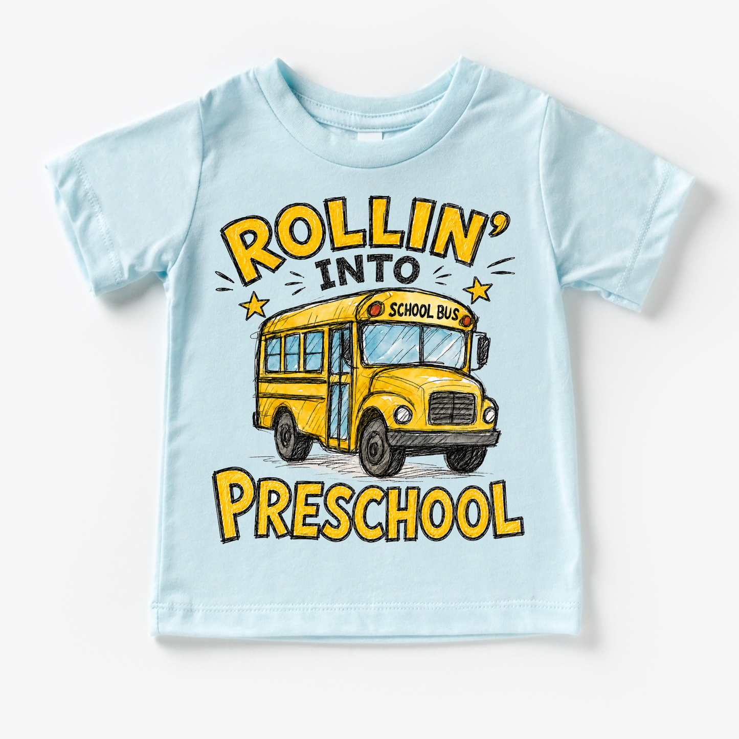 Rollin’ Into Preschool Tee