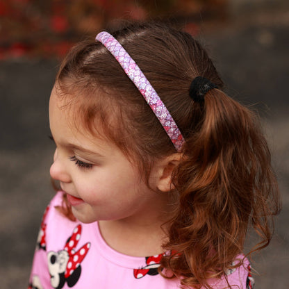 Fuchsia Mermaid Thin Headband