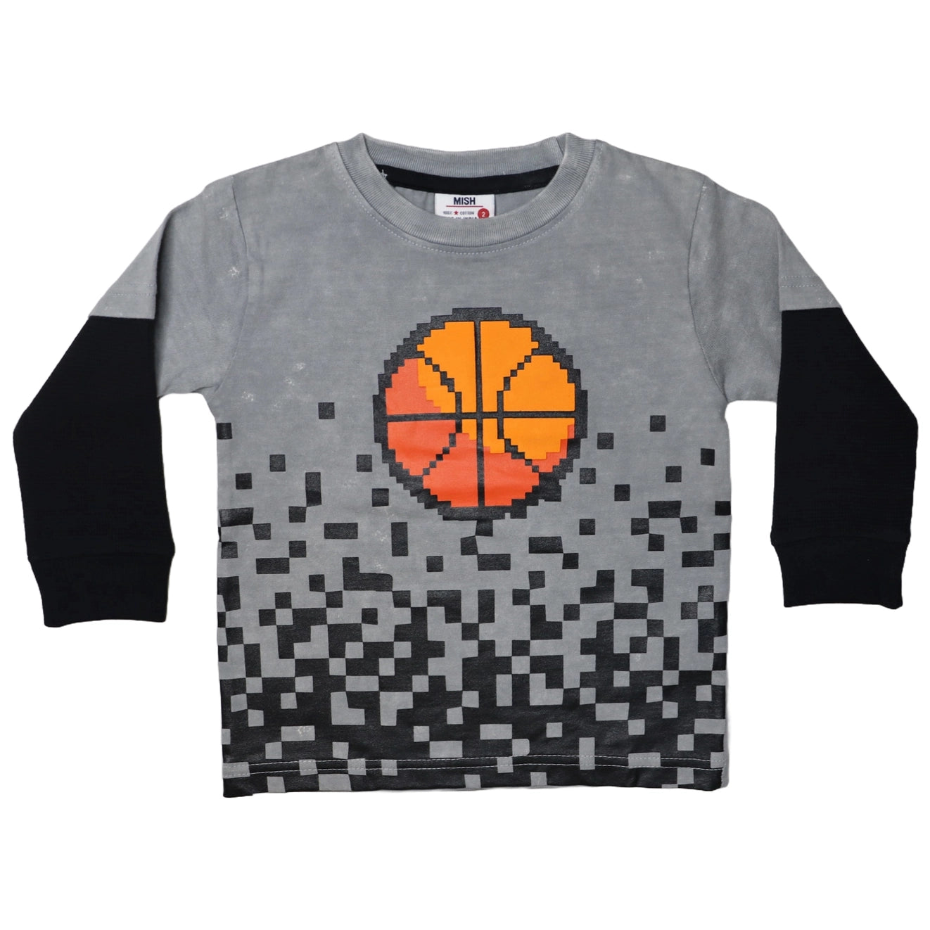 Pixel Basketball 2Fer Enzyme L/S Tee