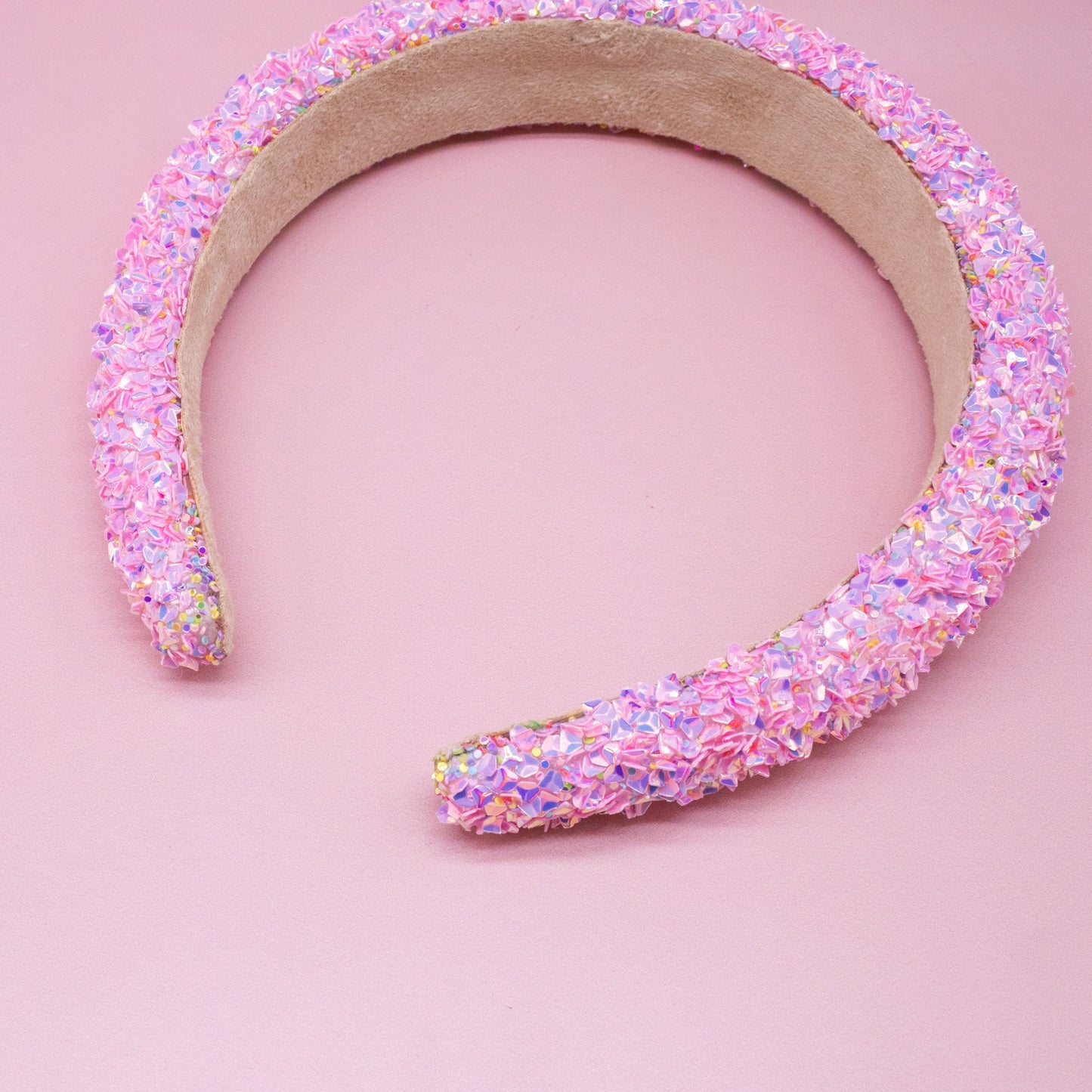 Chunky Sequin Pink Headband