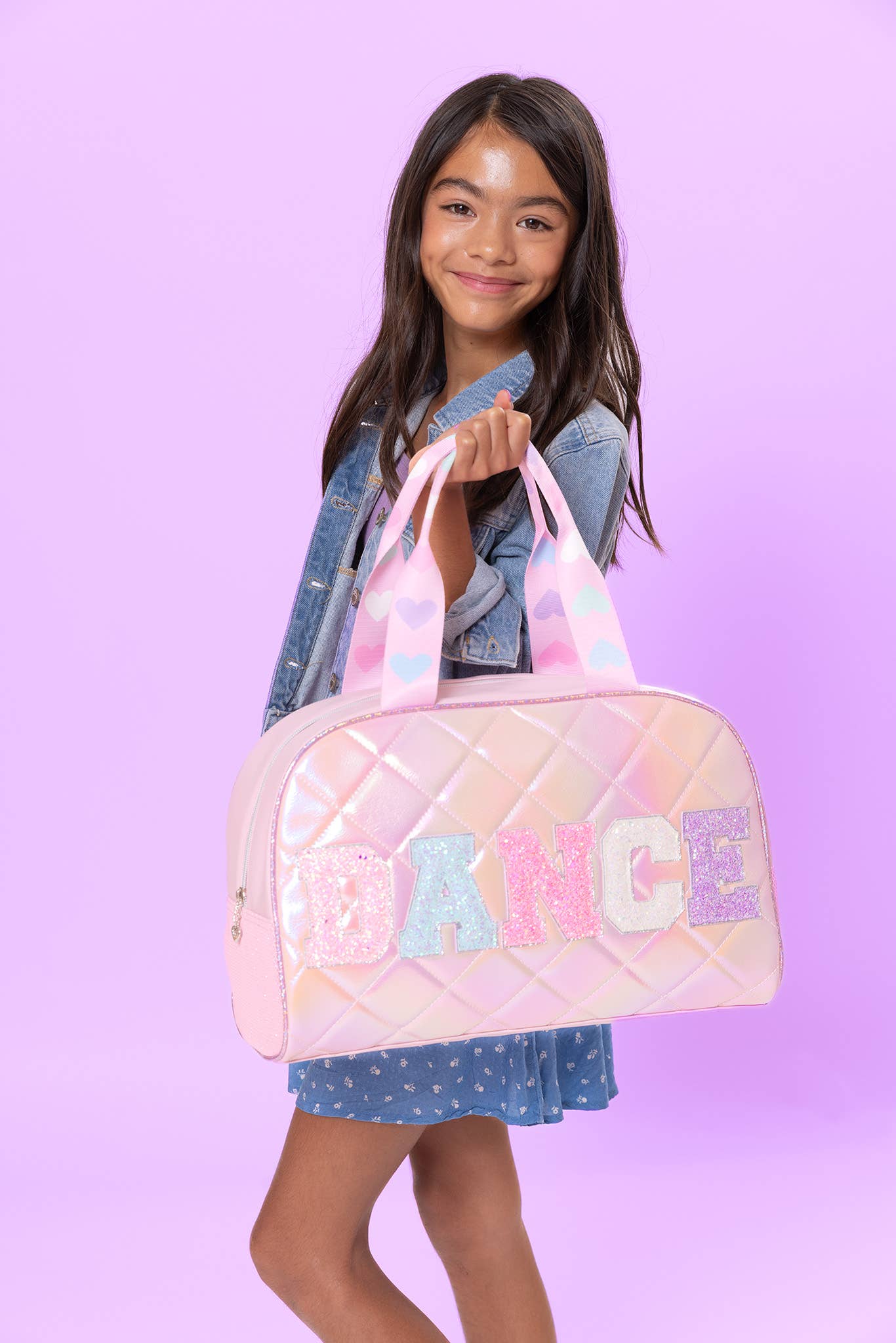 Dance Metallic Quilted Duffle Bag