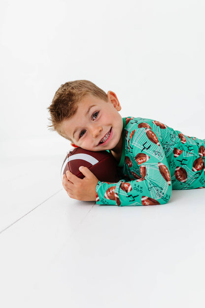 Football Field Bamboo Pajama Set