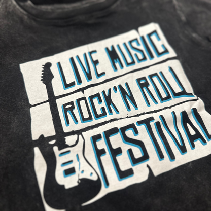 Live Music Black Enzyme Tee