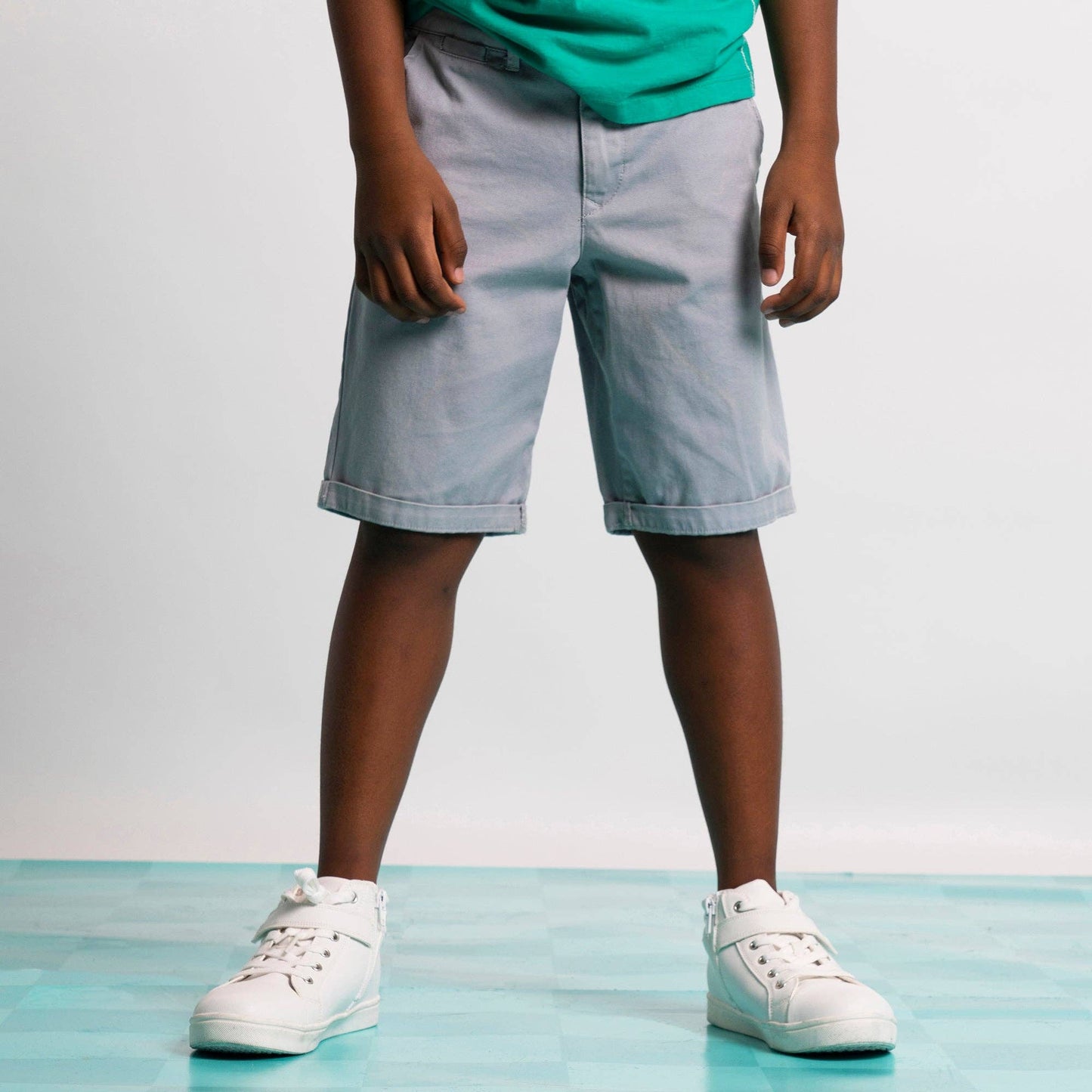 Steel Grey Chino Short