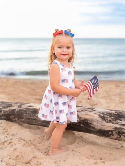 American Flag Bamboo Swing Tunic